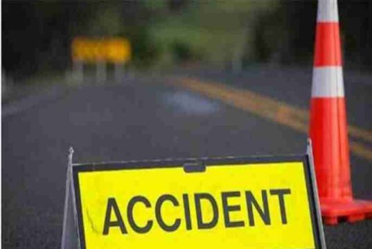 Two people on a two-wheeler died in a collision with an unknown vehicle